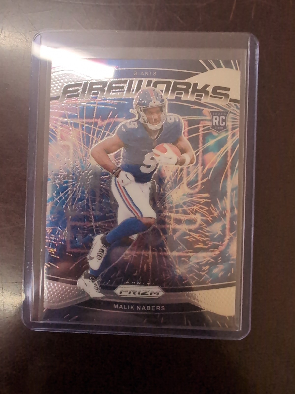 2024 Panini Prizm - Fireworks Malik Nabers #21 (RC)