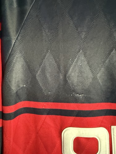 Retro Remake Bayern Munich Long Sleeved Home Shirt 1997-99 Size XL - Picture 5 of 8