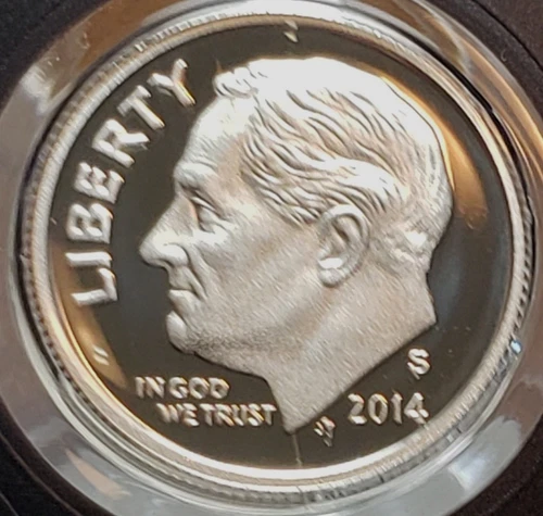 2014-S Silver Roosevelt Dime Proof Cameo