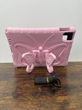 Kids iPad Case 11th & 10th Gen 11 Inch Butterfly Wing Stand Shoulder Strap EVA