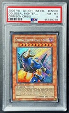 2009 Yugioh COLOSSAL FIGHTER ASSAULT MODE CRMS-EN000 1st Edition PSA 8 NM-MT!