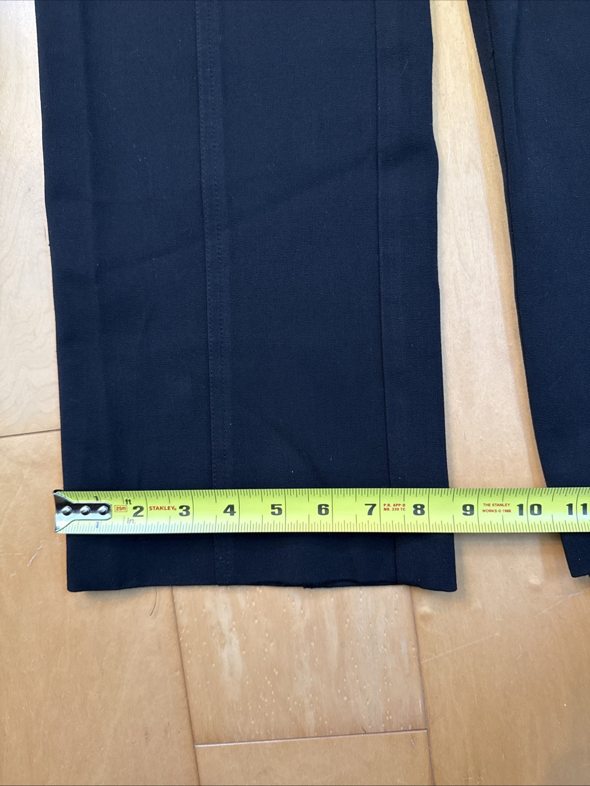 BLACK BASIC Talbots Black Heavyweight Straight Sh… - image 8