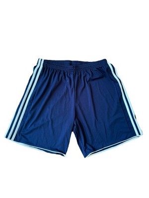 adidas ClimaCool Men's L Blue Athletic Shorts Solid Jersey Drawstring