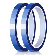 2 Rolls 10mm Heat Press Tape for Sublimation High Temperature Insulation Tape