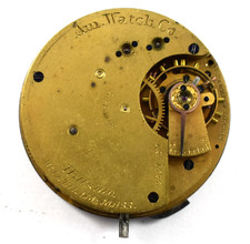 Vintage Waltham Hillside 14s 13J OF Pocket Watch Movement lot.wd