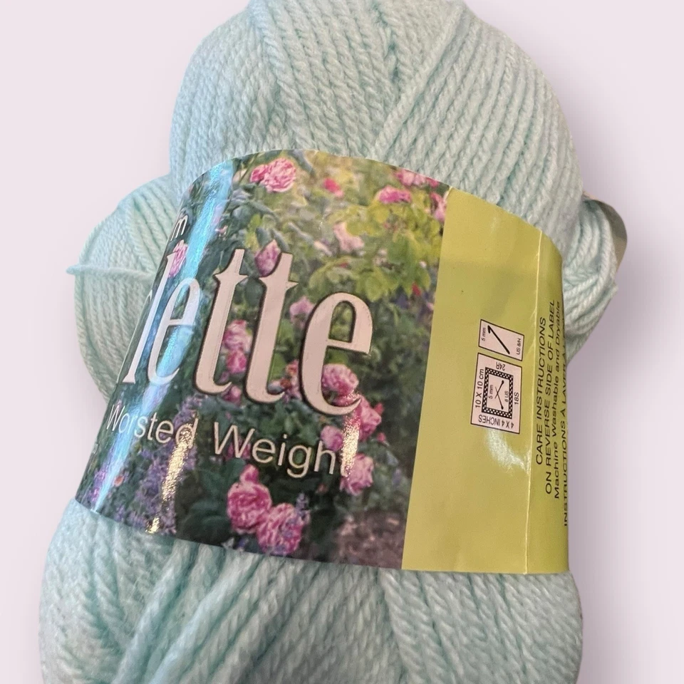 Lot Of 4 Mary Maxim Yarn SOFT AQUA WORSTED WEIGHT - 4 Green Blue #670 NEW - Image 3 of 4