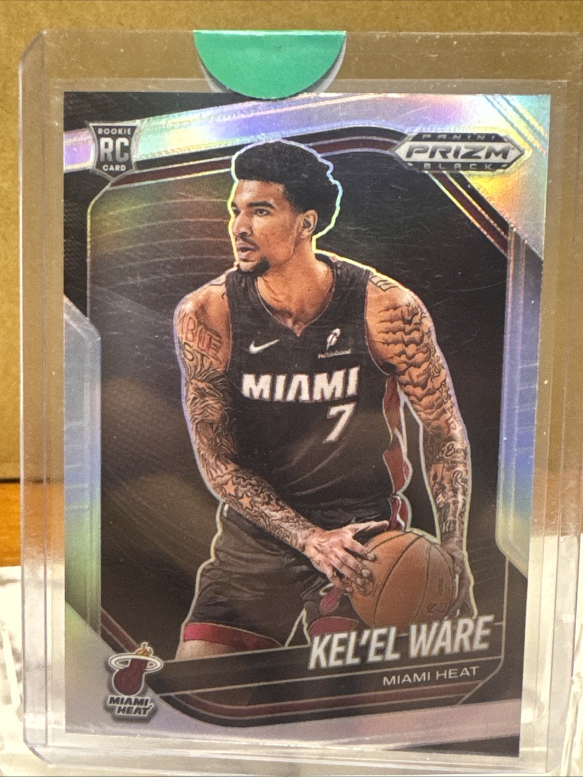 2024-25 Prizm Black Kel'el Ware RC Silver Prizm Rookie #156 Heat