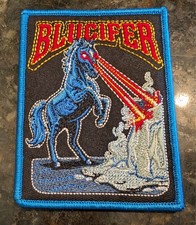 BLUCIFER Embroidered Patch 3x4"  Hook Fastener