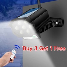 Solar Power Dummy Security Camera Fake Waterproof LED Light Surveillance Outdoor