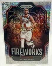 2022-23 Panini Prizm #4 Zach LaVine Fireworks Prizms Mojo #/25