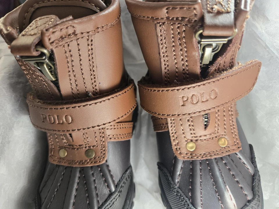 全新带盒 POLO Ralph Lauren 靴子 5 幼儿 — 第 3/4 张图片