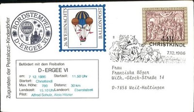 Hot Air Balloon D-Ergee VI