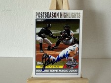 2004 Topps Postseason Highlights Jack McKeon Florida Autographed Game 1 Card COA
