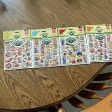 Scrapbooking Sticker Sheets Lot of 4-5, Mixed Designs, Multicolor