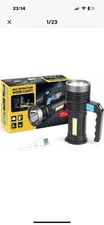Super Bright LED Flashlight Handheld Torch 12000000LM USB Rechargeable Camp Lamp