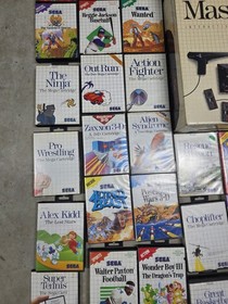 SEGA Master System 3D Glasses and 65 Game  Collection MUST SEE!!