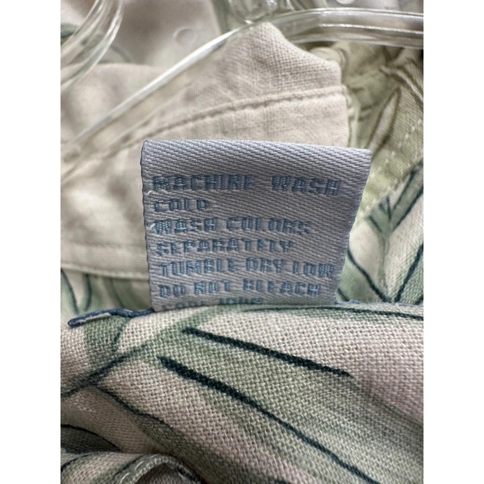 Half Moon Bay Mens Hawaiian Shirt Size XL Palm Leaf Silk Blend Resort Cruise - Image 4 of 4