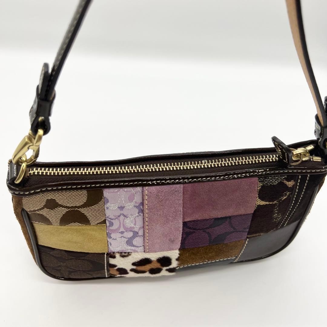 Coach Patchwork Accessory Pouch Handbag 7071 Y2K … - image 16