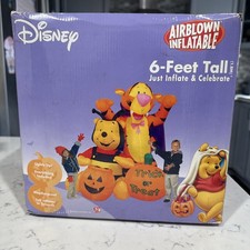 Gemmy 6ft Tall Disney Pooh & Tigger Halloween...