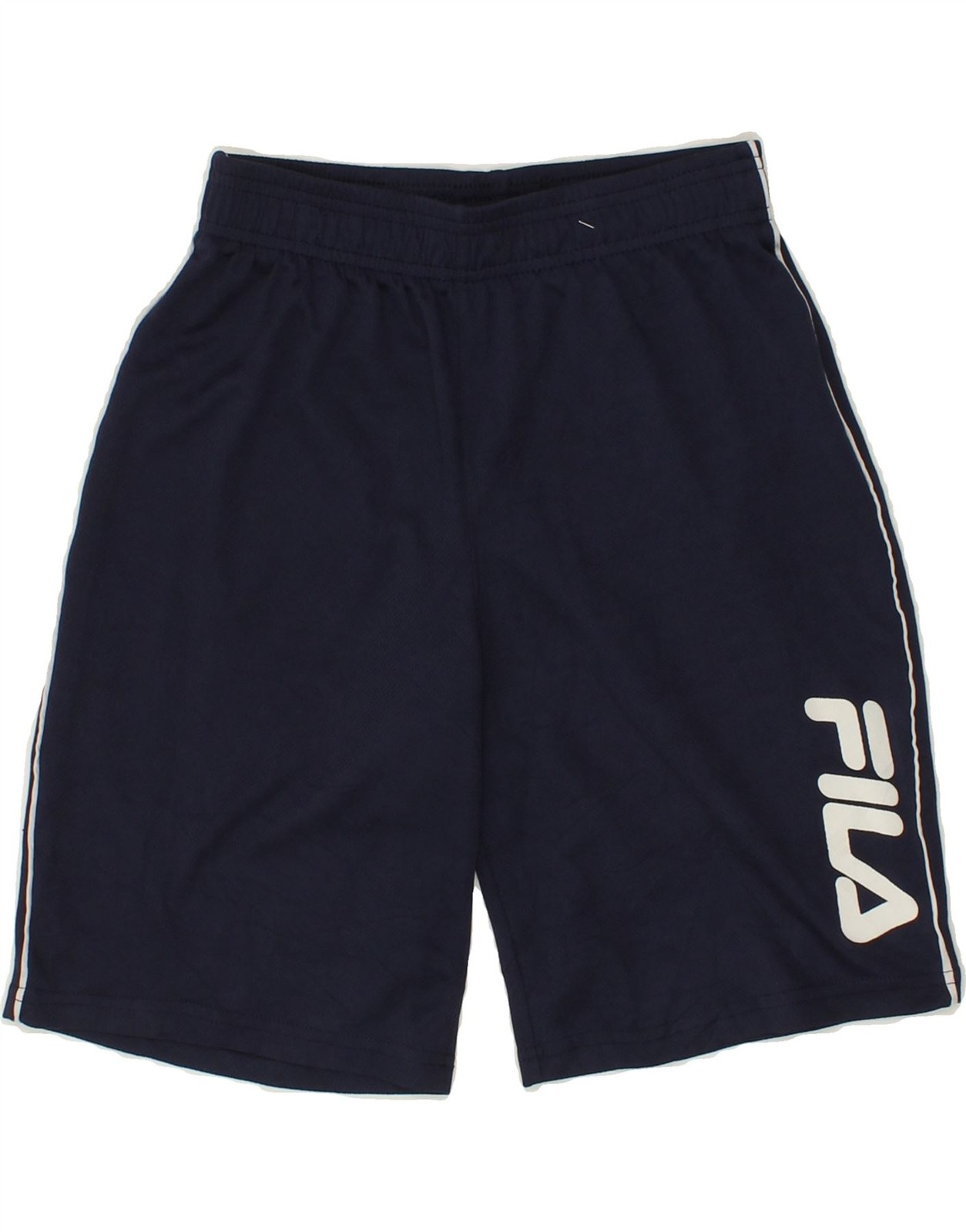 FILA Pantaloncini sportivi grafici ragazzo 10 11 anni medi blu navy poliestere BW10