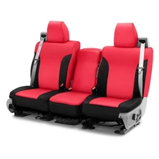 For Ram 1500 13 Saddleman Neoprene 1st Row Red & Black Custom Seat Covers