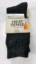 Men's 1 Size Maximum Warmth  Comfort THERMAL SOCKS" By Heat Sense Brand New