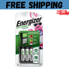 Energizer Rechargeable AA and AAA Battery Charger with 4 AA NiMH Batteries