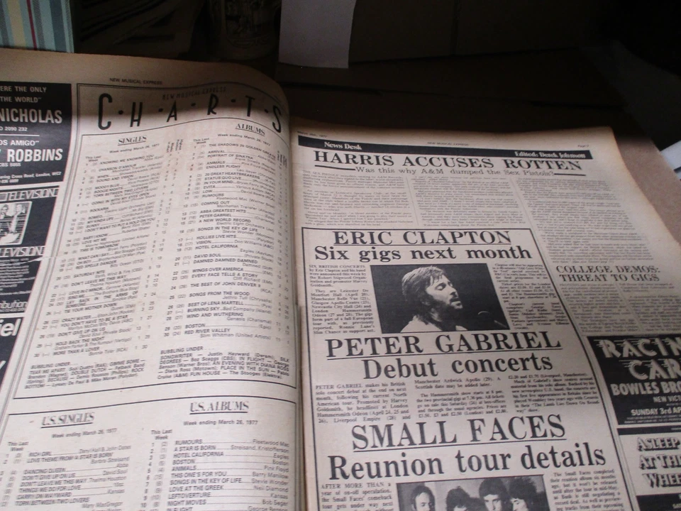 MUSICAL EXPRESS NEWSPAPER March 26, 1977 Cover: Bruce Springsteen E61 PB - Image 2 of 4