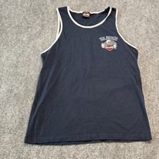 Harley Davidson Size Large Navy Fort Myers Tank Top 0366