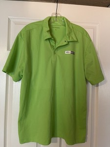 Men’s L Green Axis Communications Collared Shirt