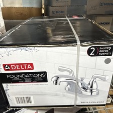 Delta Foundations Centerset Bathroom Faucet Chrome 2 Pack
