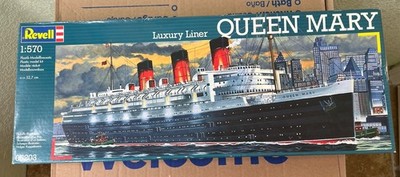 Revell The Queen Mary Plastic Model Kit 1:570 Plus Bonus Photo-Etch Set. New