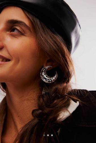 Free People Wild Moon Child Oversized Earrings - Picture 3 of 8