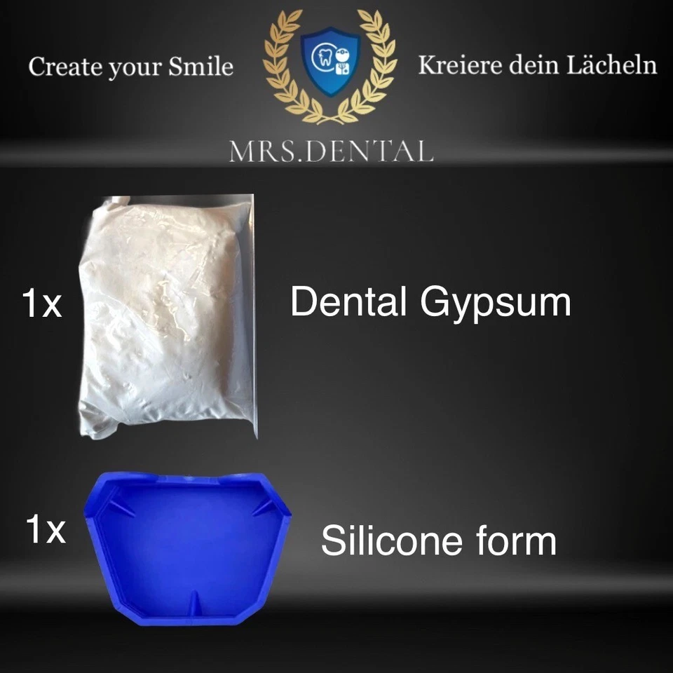 Huella dental DIY, yeso, manualidades, dentadura, kit de prótesis, base dental - Imagen 4 de 4