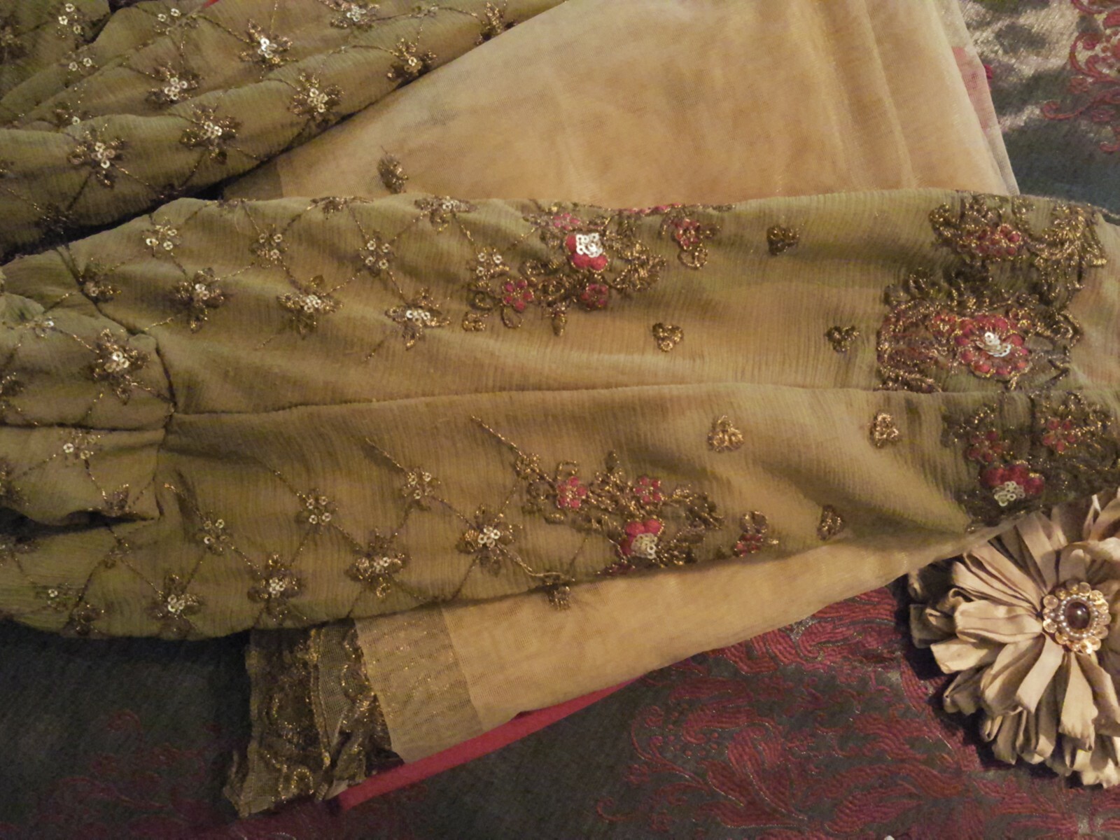 maria b replica 2017 net dupatta