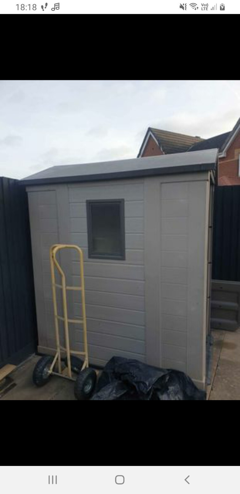 6 x 4 plastic garden shed eBay