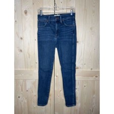 WOMENS MADEWELL MEDIUM WASH 10" HIGH RISE SKINNY JEANS STRETCH SIZE 27