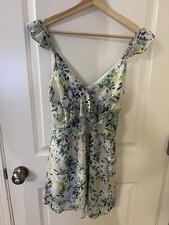 Lulu’s Garden Keeper Blue Floral Dress Size XS