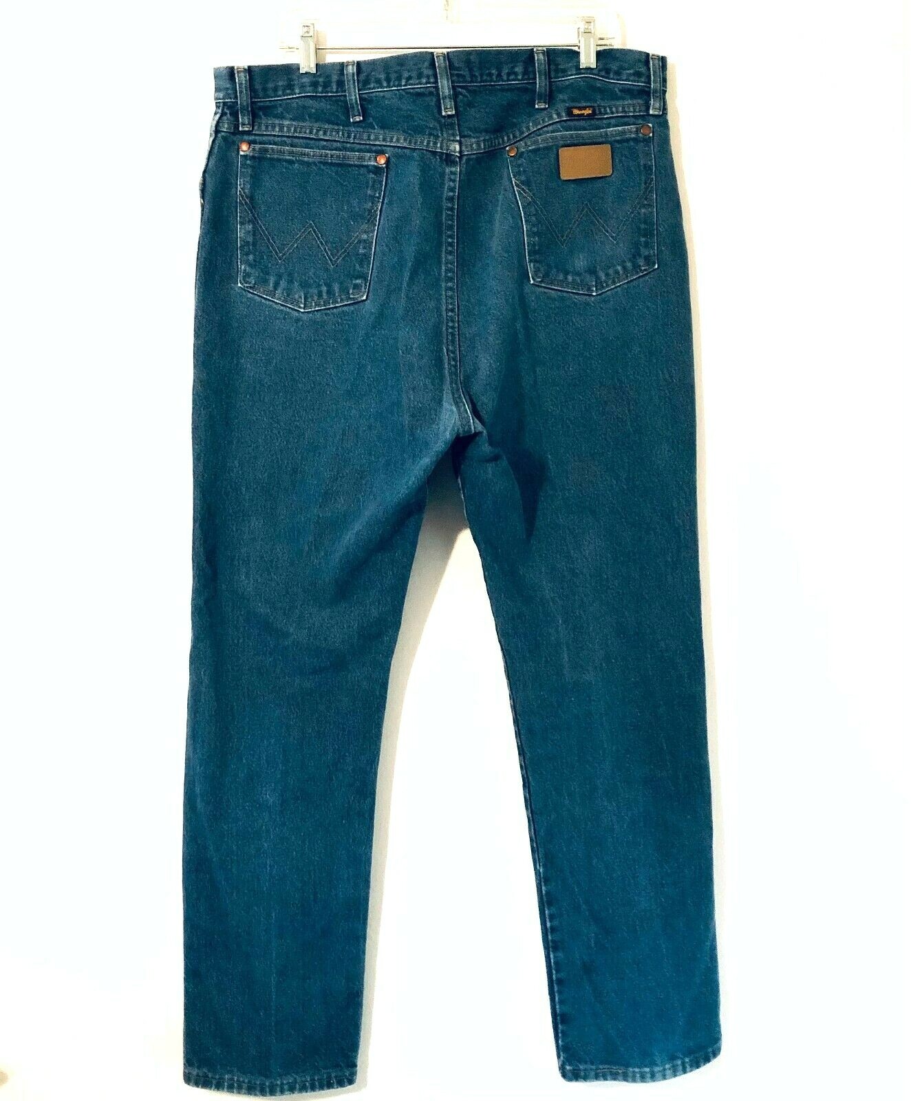 Wrangler Jeans Mens 40 x 34 Cowboy Cut Leather Tag 13… Gem