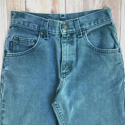 Vintage 90s LEE Jeans Youth 10 Reg Gray Denim Boys USA Union Made Pants - Picture 3 of 13