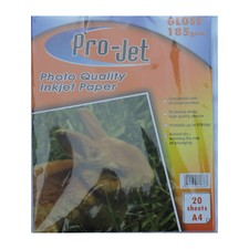 400 Sheets A4 Projet 185gsm Gloss Photo Paper