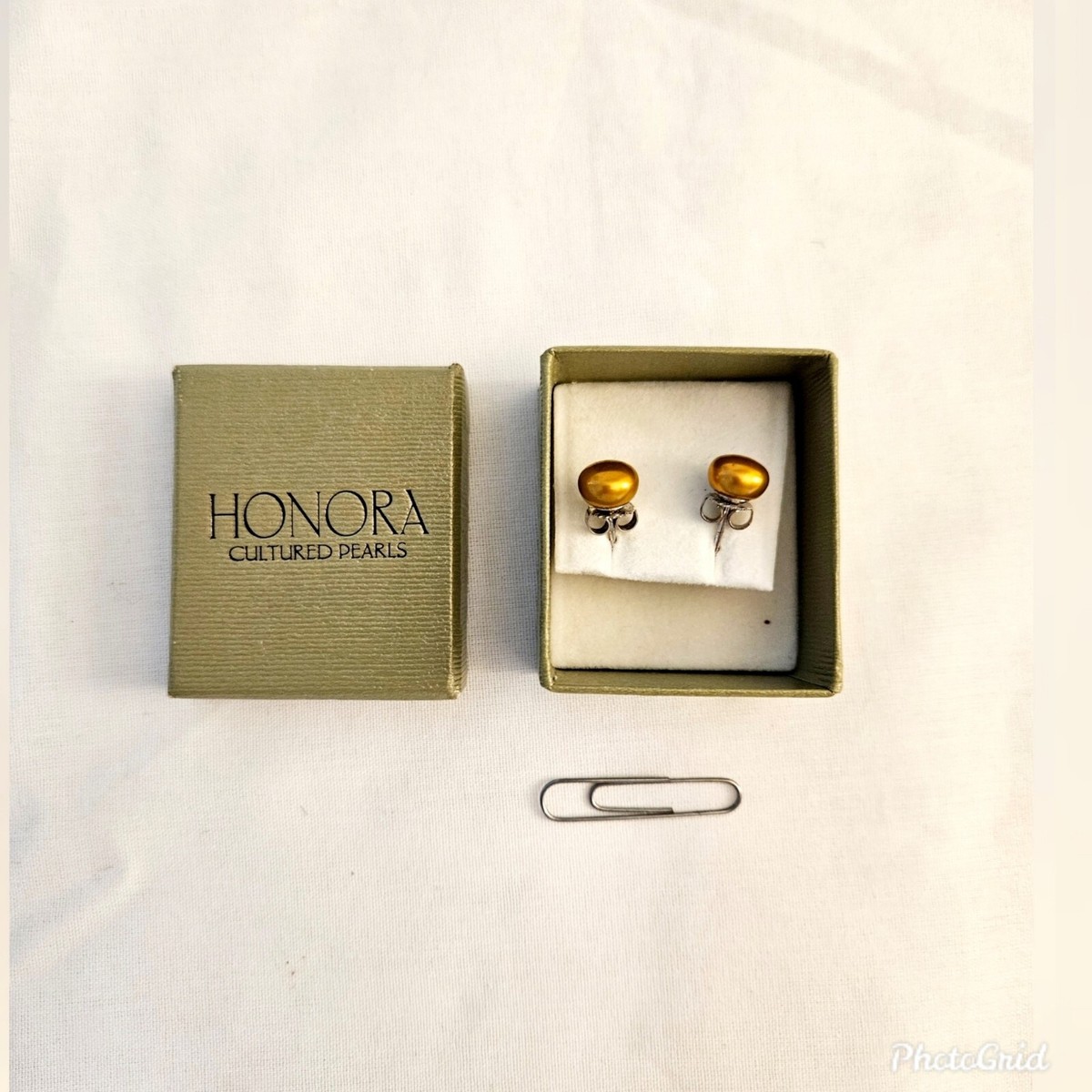 Honora Freshwater Pearl Collection Bronze Stud Earrings 9mm Pearl