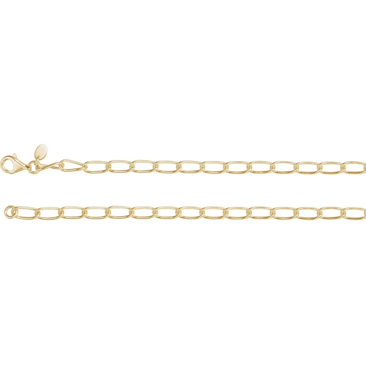 ★ROSEMONT★ 14K necklace RK0199 Fancy Link Chain 14K Yellow Rose White Gold or Sterling