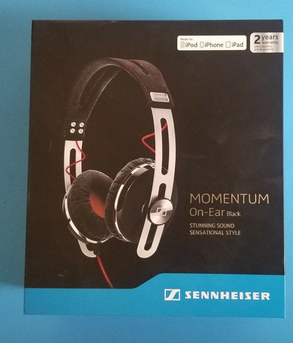 New OEM Sennheiser Momentum On-Ear Black headphone enclosed iPod, iPhone,  iPad | eBay