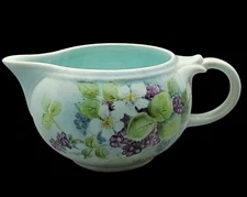 Luray Pastels Creamer Handpainted By Carmen Bussman Unique China Grape Design