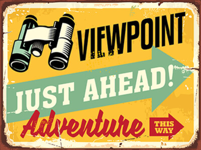 Holzschild 30x40 Viewpoint Adventure this way Wand Deko Cafe Sammler Geschenk
