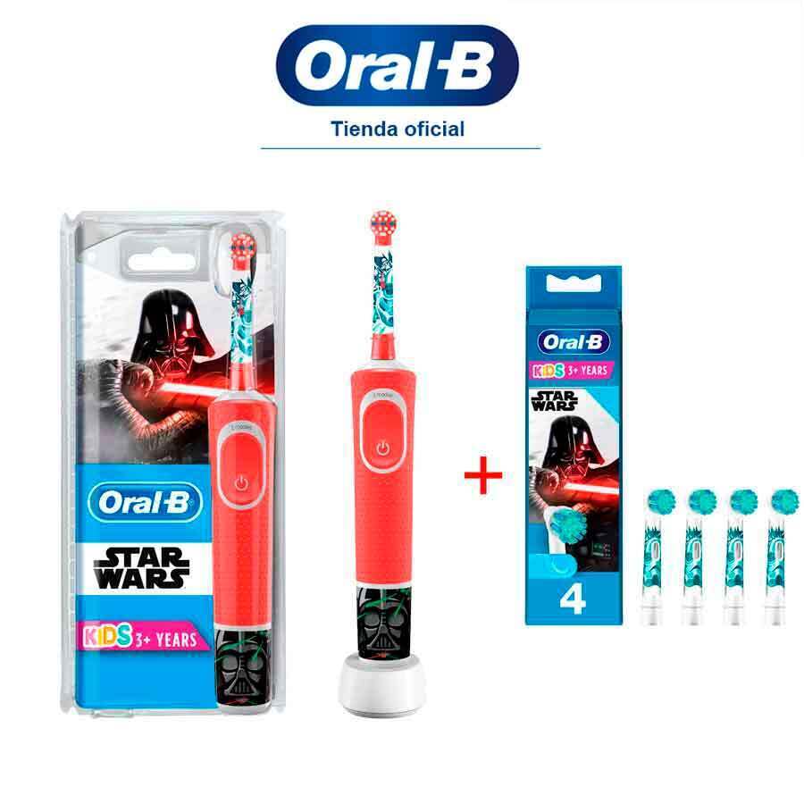 Cepillo de dientes elÃ©ctrico para niÃ±os Oral-B KIDS Star Wars+Recambio Star Wars