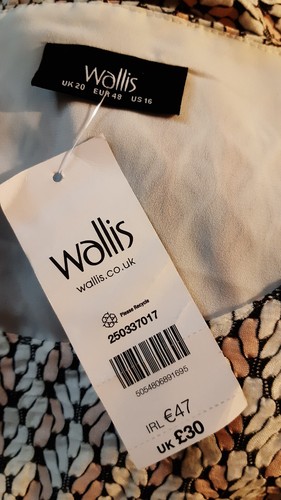 WALLIS -Brand New/tagged Stylish Blouse -Size 20 (48) -Very Smart - Quality Item - Picture 16 of 16