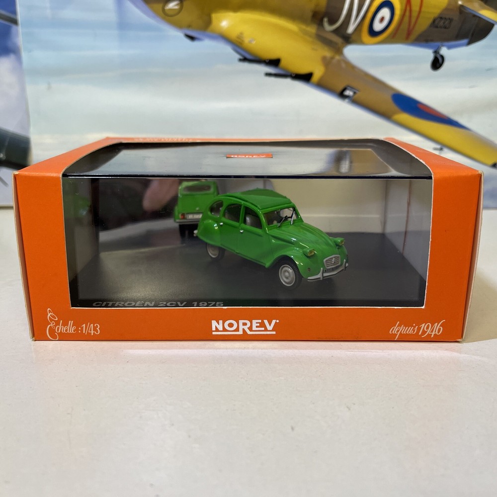 Norev 1/43 Scale Citroen 2cv 1975 In Green. Mint Model Excellent Box.