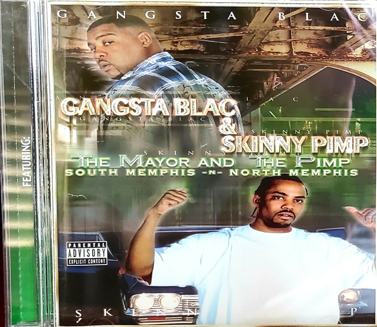 Gangsta Blac & Skinny Pimp CD The Mayor And The Pimp South Memphis 